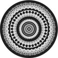 thumbnail image 1 of Ahgly Company Indoor Round Patterned Gray Cloud Gray Area Rugs, 5' Round, 1 of 6