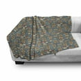 thumbnail image 3 of Geek Soft Flannel Fleece Throw Blanket, Repeating Pattern with Stack of Books Combined with Hearts Coffee and Nerd Glasses, Cozy Plush for Indoor and Outdoor Use, 50" x 70", Multicolor, by Ambesonne, 3 of 6