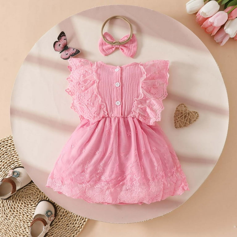 Baby Dress Toddler Baby Girls Summer Flutter Sleeve Holiday Party Mesh Princess Dress with Hairband Dresses for Girls Blue 6 Months-9 Months Baby Dress Toddler Baby Girls Summer Flutter Sleeve Holiday Party Mesh Princess Dress with Hairband Dresses for Girls Blue 6 Months-9 Months
