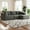 Grey, variant on 9x5 Feet Boneless Sectional Couch, L-Shaped Cloud Sofa, 3 Seat Modular Memory Foam Couch for Medium Room (Black, Left Facing Chaise)