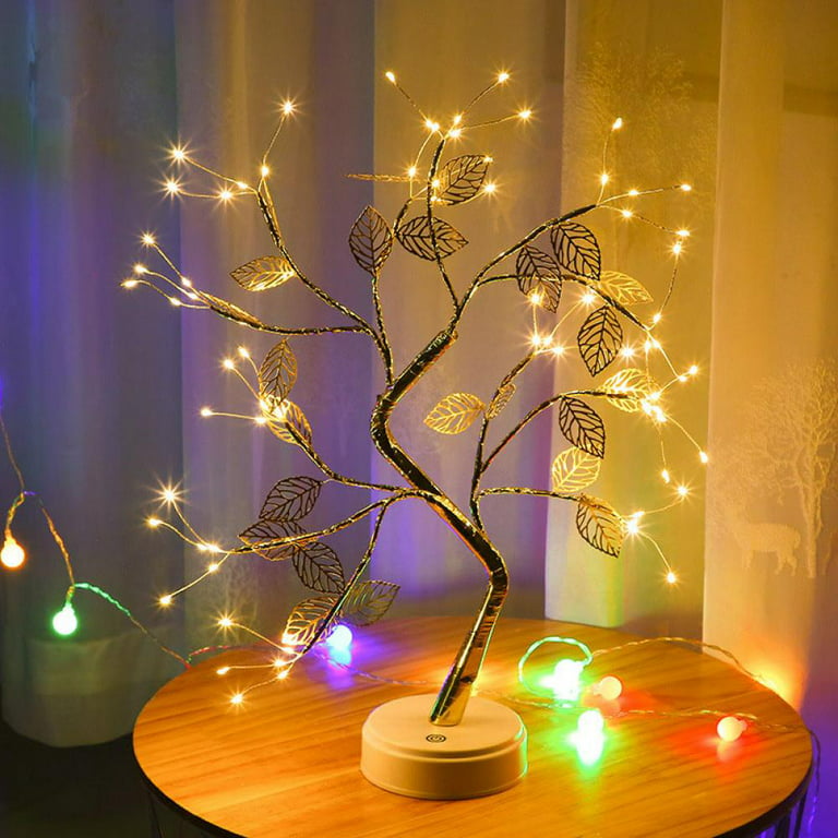 Fairy Light Tree for Room Decor, Aesthetic Lamps for Living Room, Cute  Night Lights for Bedroom Decor, Good Ideas for DIY Gifts, Home Decorations,  Weddings, Christmas, Holidays (Warm White) 