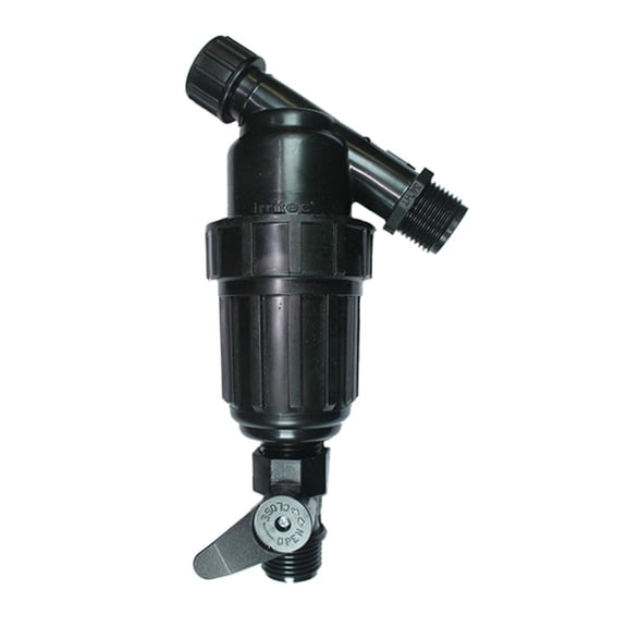 DripWorks Irritec Deluxe Hose Thread Drip Irrigation/Hydroponics Y Filter with 155 or 200 Mesh Screen - 3/4" FHT X 3/4" MHT Hose Thread Connections (3/4" Filter) (155 Mesh)