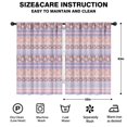 thumbnail image 2 of Blackout Kids Curtains,Boho Bohemia Pioneer Flower Childrens Insulated Curtains Set Of 2,Bedroom Essentials,Toddler Room Decor 42"x63"(106x160cm), 2 of 4