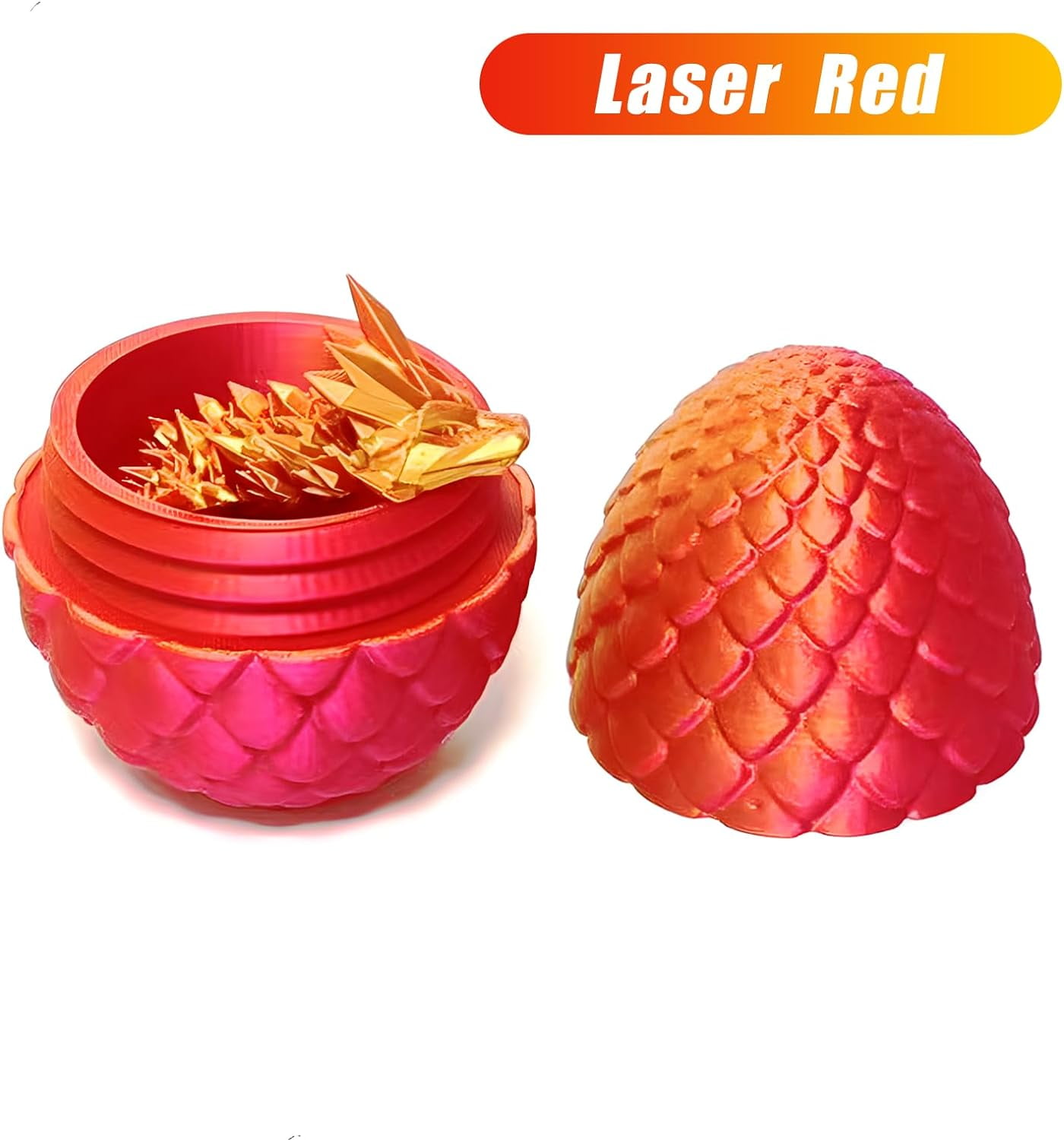 Home Office Desk Decor3D Printed Dragon Egg Crystal 3D Dragon Fidget Toys for Adult Articulated Dragon Egg Surprise Dragon Gifts