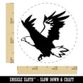 thumbnail image 2 of Patriotic American Bald Eagle Flying Self-Inking Rubber Stamp Ink Stamper - Sky Blue Ink - Small 3/4 Inch, 2 of 7