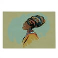 thumbnail image 2 of African Cutting Board, Watercolor Profile Portrait of Native Woman Hairdo and Earrings, Decorative Tempered Glass Cutting and Serving Board, Large Size, Multicolor, by Ambesonne, 2 of 5
