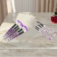 thumbnail image 4 of Unique Bargains 10 Pcs Mermaid Makeup Brush Set for Bathroom Purple Plastic Handle Nylon Hair, 4 of 5