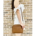 thumbnail image 3 of Michael Kors Emmy Medium Cindy Dome Crossbody Luggage Brown Saffiano Leather, 3 of 3