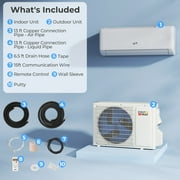 Costway 12000BTU Wifi Enabled Mini Split AC 22 SEER2115V Inverter Air Conditioner White