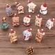 thumbnail image 5 of Lindas figuras de Papá Noel, muñecas, adornos de resina, regalo de Navidad, mini miniaturas Ciervo, 5 of 9
