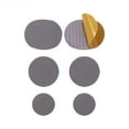 thumbnail image 1 of 6 Pcs Écussons pour Chaussures, Réparation de Talon de Chaussure, Écusson de Chaussure en Cuir PU Autocollant pour Trous, Autocollant de Réparation pour Tige de Espadrilles pour Réparer les Trous, 1 of 7