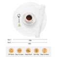 thumbnail image 6 of 13 Inch Round Placemats Set of 6, White Non Slip Heat Insulation PP Table Mats, Modern Minimalist Pure Soild Color Washable Place Mats for Kitchen Dining Party Table Decor, 6 of 7