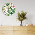 thumbnail image 2 of YladaFaie 10 Inch Flamingos Wall Clock Silent Round Wall Clocks Battery Operated Non Ticking Creative Decorative Clock Animal Clocks Kitchen Dining Room Unique Gifts Presents for Birthday, 2 of 7