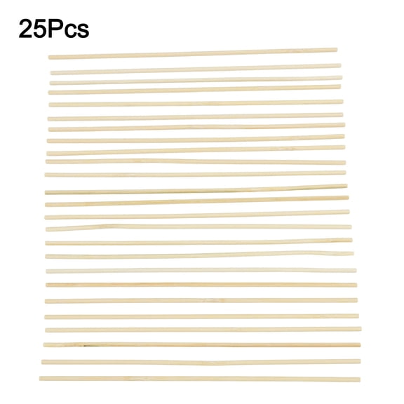25Pcs Plant Support Garden Wooden Sticks Professional Bamboo Plants 40Cm Canes Flower For Garden Plants Support Tomatoes Peas
