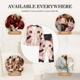 thumbnail image 7 of Logiee Cute Axolotl Sakura Blossoms Print Womens Pajamas Set,Long Sleeve Sleepwear,Button Down Lounge Set 2 Pieces,Soft Nightwear Pjs Set-, 7 of 7