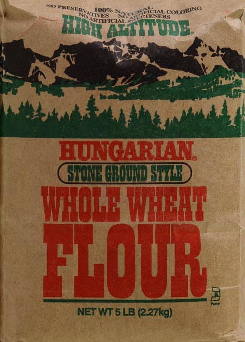 High Altitude Hungarian Stone Ground Style Whole Wheat Flour 5 lbs - image 2 of 2