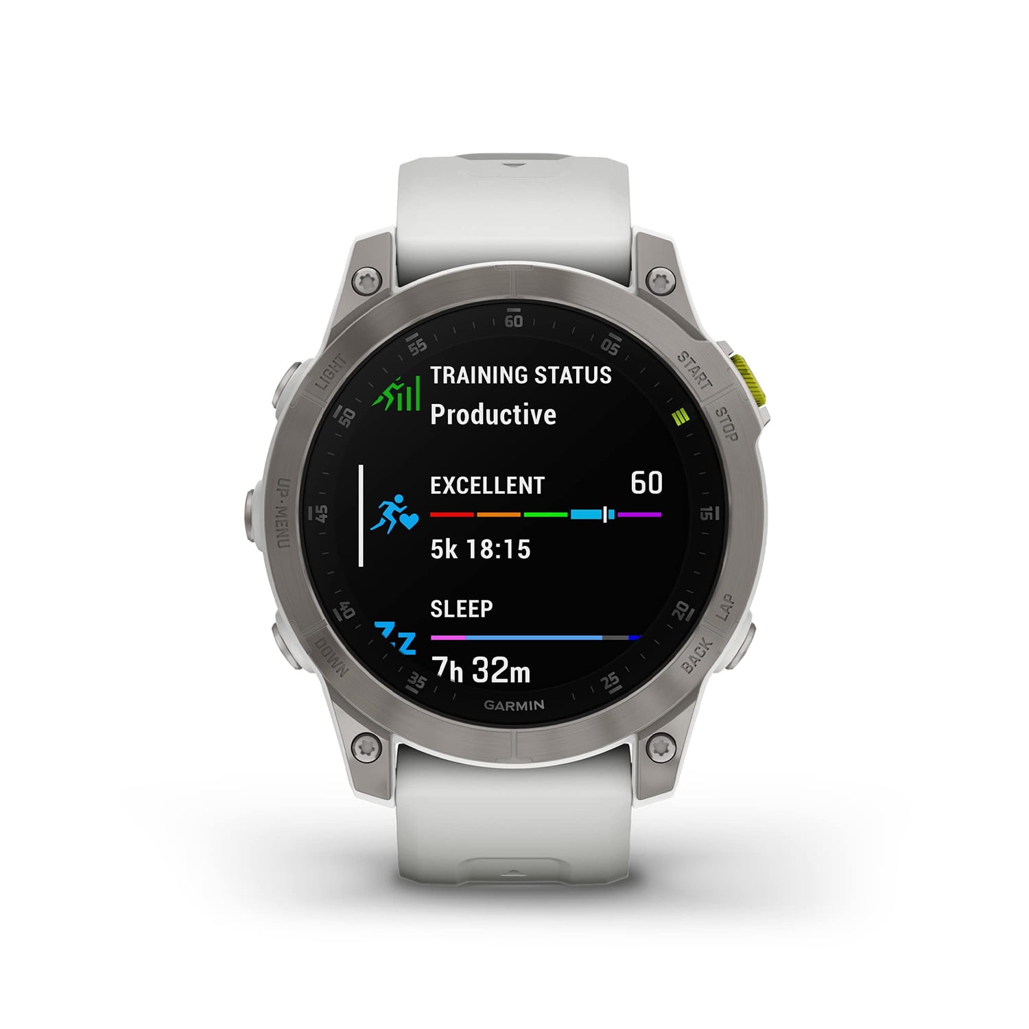 GARMIN, 010-N2582-20, Epix Gen 2 Premium Active Smartwatch, 47 mm, 384 Hour Battery Life, White Titanium