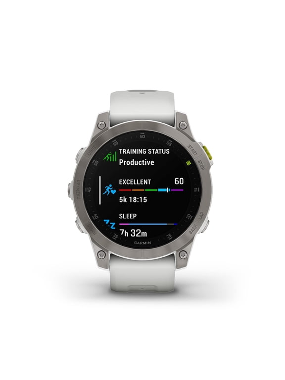 Restored GARMIN, 010-N2582-20, Epix Gen 2 Premium Active Smartwatch, 47 mm, 384 Hour Battery Life, White Titanium