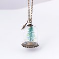 thumbnail image 3 of Jiyike Christmas Jewelry Mini Glass Dome Bottle Pendant Necklace Glow in Dark Christmas Tree Necklace for Party, 3 of 10