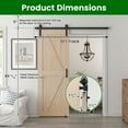 thumbnail image 6 of 30in x 84in Sliding Barn Door with Barn Door Hardware Kit, 6 of 7