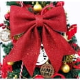 thumbnail image 3 of Red Glitter Ribbon Bow Tie Christmas Tree Shiny Bow Glitter Twist Tie Bows Christmas Bow for Xmas Tree Party Wedding Birthday Festival Wreath Ornaments Gift Box Wrapping (24 Pcs, 5.5 inch), 3 of 9