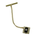 thumbnail image 4 of Mens Gold Tone Black Clear Crystal Tie Tac Tack Pin Gift Boxed Adult Male, 4 of 4