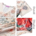 thumbnail image 5 of MOSHU Plus Size T-shirts for Women V Neck Summer Tunic Tops Floral Print Curved Hem Women Shirts, 5 of 6