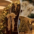 thumbnail image 4 of Christmas Ribbon Wreath Bows for Front Door and Tree Decor, Sturdy Polyester, Indoor Outdoor Holiday Decoration, Assorted Colors, 2-Pack, 4 of 6