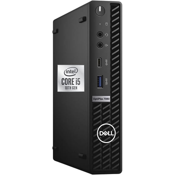 Restored Dell OptiPlex 7080 Micro Form Factor Mini Business Desktop, Intel Core i5-10500T Processor, 16GB RAM, 256GB PCIe SSD, DisplayPort, RJ45, Wi-Fi 6, Windows 11 Pro