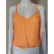 Lilly Pulitzer Katen Embroidered Crop TOP Melon Glow (XL)