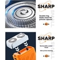 thumbnail image 2 of Ruiboury Rasoir de Poche Portable Rechargeable, Machine à Raser Détachable, - pour et Humide, Idéal pour les Hommes et les Voyages d'Affaires Orange-Noir, 2 of 6
