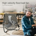 thumbnail image 2 of Lasko Max Performance 20" 3-Speed High Velocity Floor or Wall Mount Fan, Silver, H20310, 2 of 16