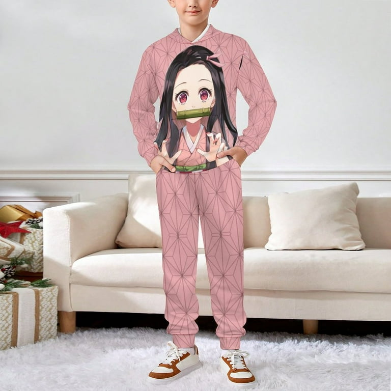 Nezuko Pijamas De Demon Slayer Kimono Pijamas De Nezuko Trajes - Main Image