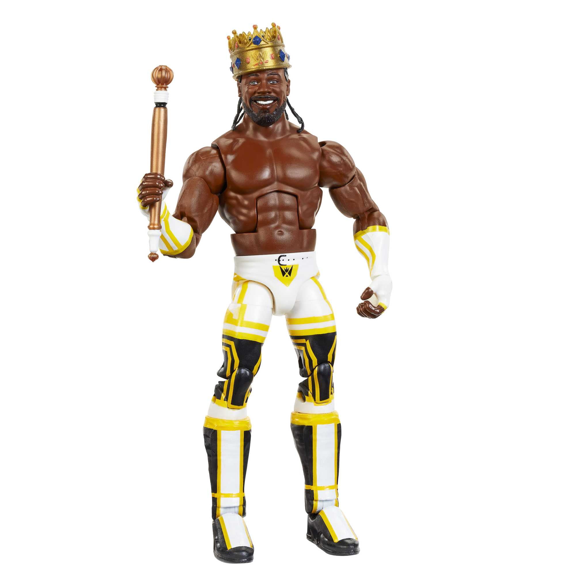WWE Elite Collection King Woods Action Figure with Accessories, Posable Collectible (6-inch)