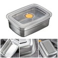 thumbnail image 4 of Eosunjian Stainless Steel Lunch Container with Lid Stainless Steel Food Box with Leak-proof Lids Stackable Metal Snack Container 304 Food-grade Storage for Meal, 4 of 8