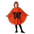 thumbnail image 3 of LILIYA Boy Girl Ghost Outfit Hooded Cloak with Scary Face, Halloween Cape for Trick-or-Treating, 3 of 9