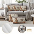 thumbnail image 6 of Fall Pumpkins Outdoor Waterproof Pillow Covers, Thanksgiving Flowers Grape Autumn Deciduous Decorative Square Throw Pillowcase Sofa Cushion Sham for Patio/Couch/Chair, 16"x16" 2 Pack, 6 of 8