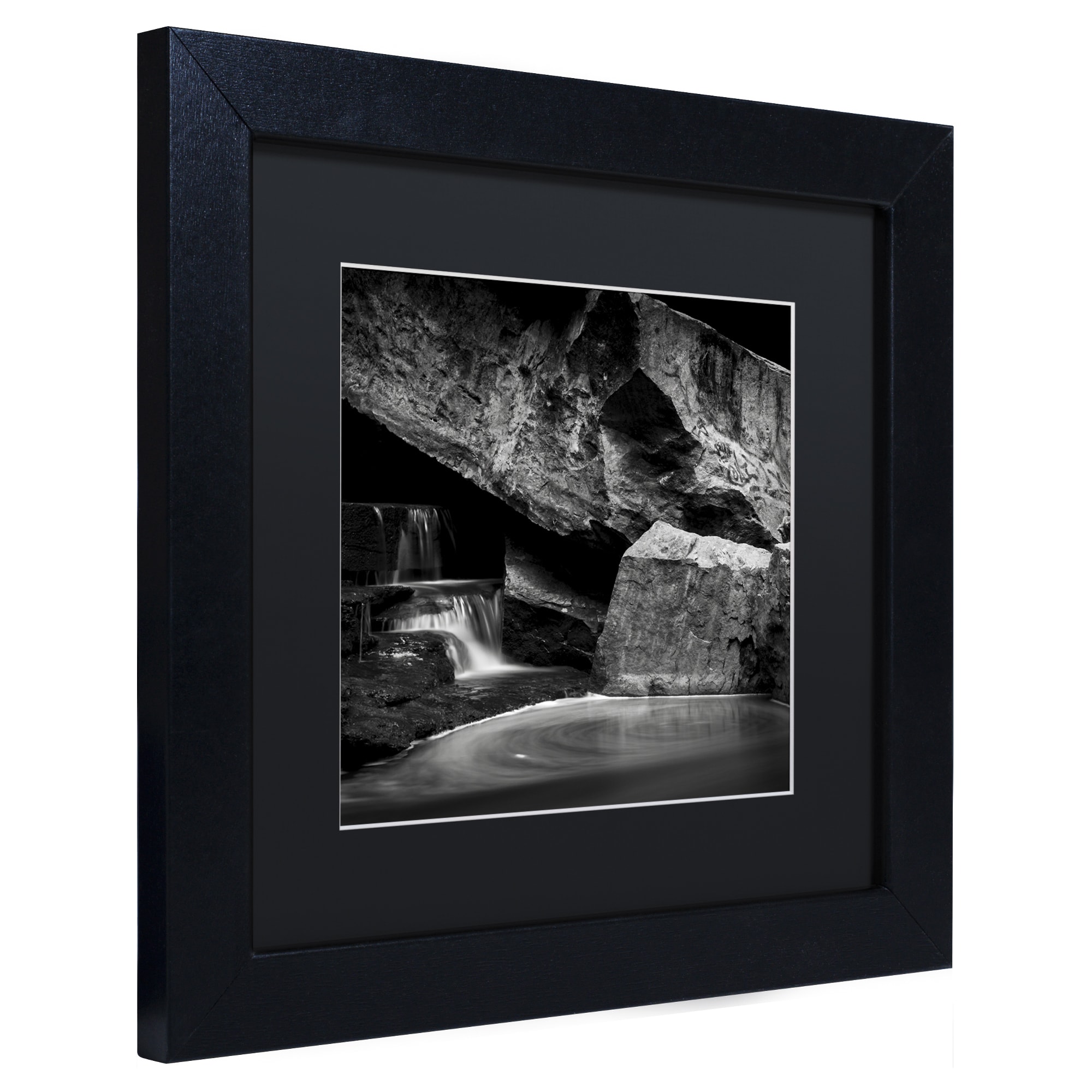 Trademark Fine Art "Whirlpool" Canvas Art by Dave MacVicar, Black Matte, Black Frame