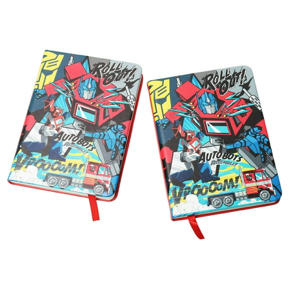 YOLOPARK 2PC Hardcover Lined Notebook Journal for Writing,Drawing, Transformers Pocket notebook, A6 (4'' X 6'')