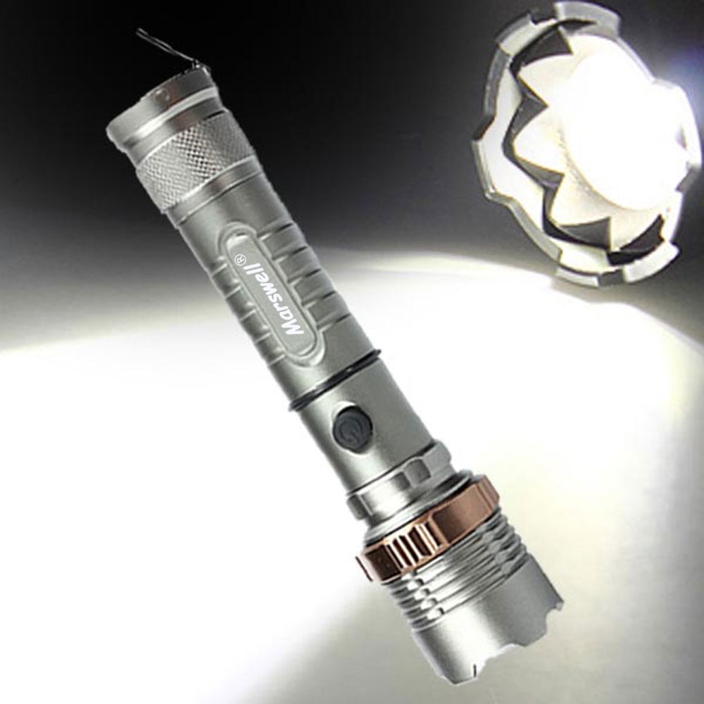 Kepooman Brightest LED Flashlight, 3-Mode Waterproof Rechargeable Flashlight with Variable Focus, High Lumen Flashlight Suit - Gray Kepooman Brightest LED Flashlight, 3-Mode Waterproof Rechargeable Flashlight with Variable Focus, High Lumen Flashlight Suit - Gray