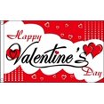 thumbnail image 1 of QIFEIHA Happy Valentines Day Flag 3x5 Feet Banner Flag, 1 of 3