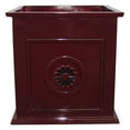 thumbnail image 2 of Southern Patio Colony 16" Square Resin Planter Urn, Oxblood Red (2 Pack), 2 of 7