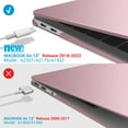 thumbnail image 2 of IBENZER Compatible with 2022 2021 2020 MacBook Air 13 Inch Case M1 A2337 A2179 A1932, Hard Shell Case & Keyboard Cover & Screen Film for Mac Air 13 with Touch ID (2018-2022), Rose Gold, W-AT13-MPK+2, 2 of 10