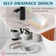 thumbnail image 4 of Silicone Soap Dish with Drain, Soap Dish Shower Waterfall Bar Soap Holder Tray with Drain Soap Saver for Bathroom Kitchen Accessories (Cream, 2), 4 of 4