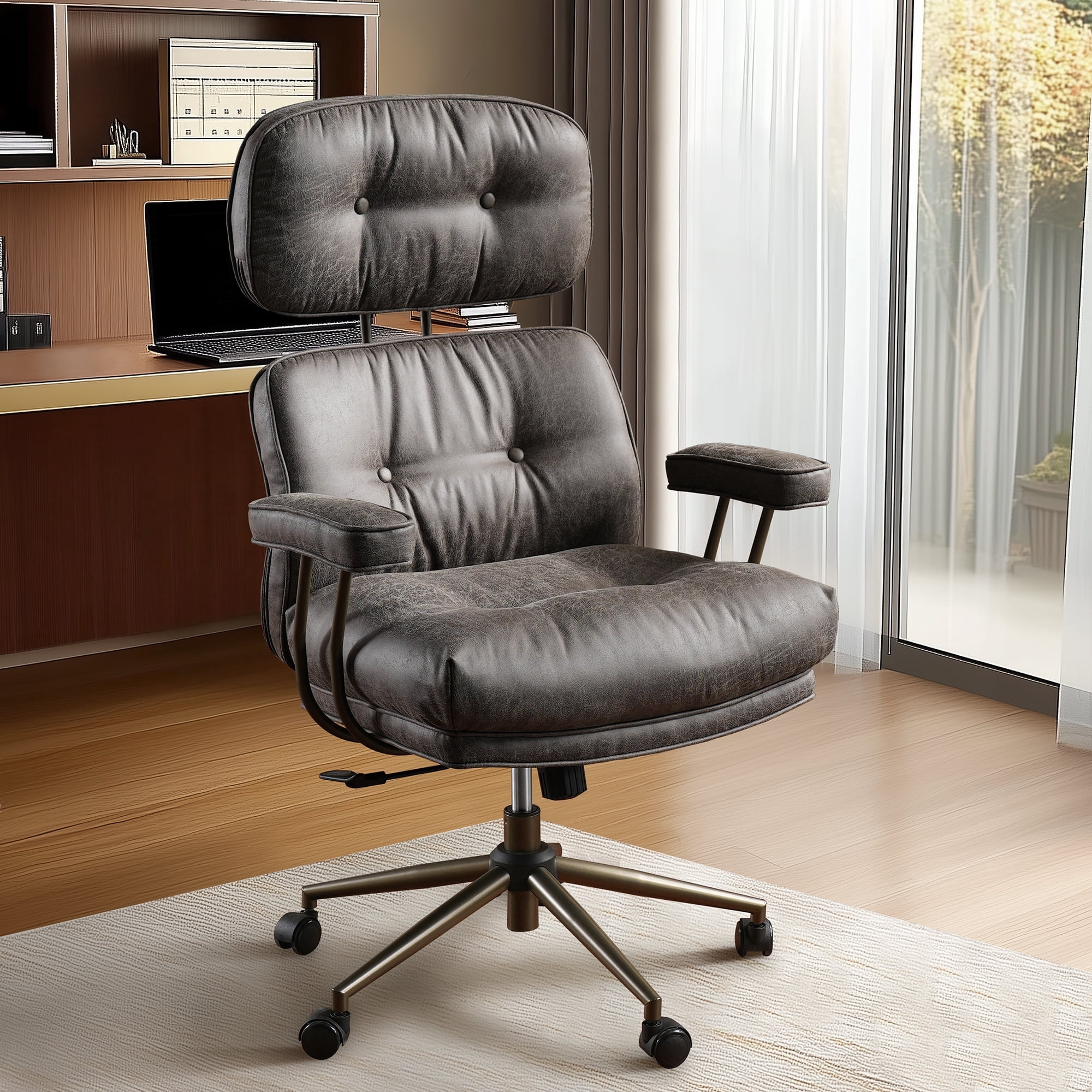 ovios suede leather office chair product