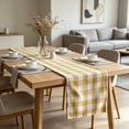 thumbnail image 6 of Checkered Cotton Linen Table Runner Farmhouse Style Dining Table Decor for Indoor Outdoor Use, 6 of 6