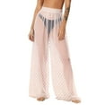 thumbnail image 2 of ICHUANYI Women's Summer Chiffon Lightweight Bathing Suit Cover Up Bohemian Style Printed Swim Beach Pants Wide Leg Swimsuit Coverup Pants, 2 of 7