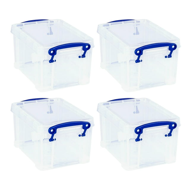 Really Useful Box 1.6L Storage Container w/Snap Lid & Clip Lock Handle