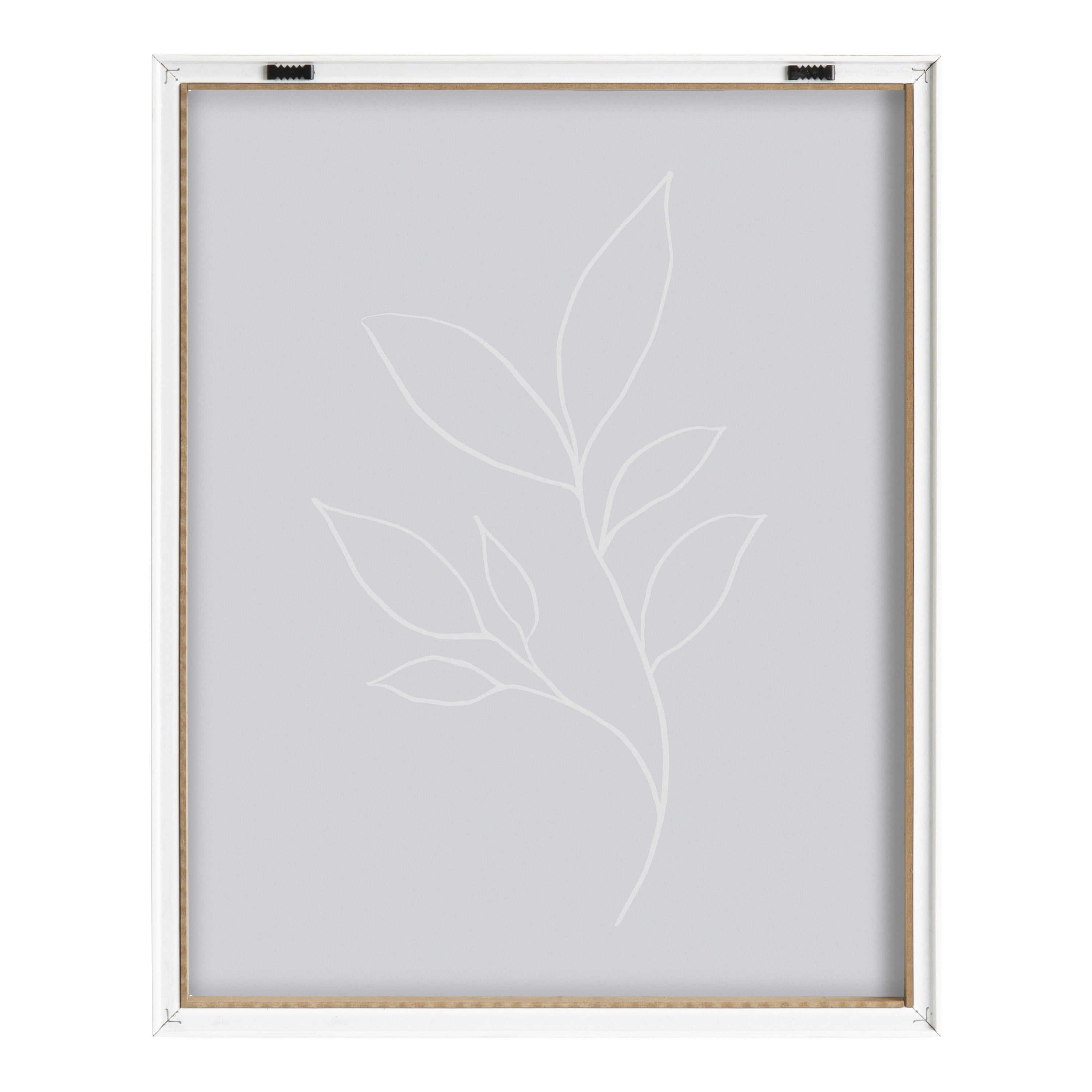 Blake Modern Blue Botanical Line Sketch Print 3 16 in x 20 in Framed Drawing Art Prints, by Kate and Laurel