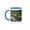 Blue/White, variant on 3drose, Painted Bunting Bird, Hill Country, Texas - Na02 Rnu0221 - Rolf Nussbaumer, 11oz Magic Transforming Mug